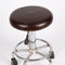New Elastic PU Leather Round Stool Chair Cover Waterproof Pump Chair Protector Bar Beauty Salon Small Round Seat Cushion Sleeve