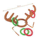 Christmas Game Inflatable Reindeer Antler Hat Ring Toss Christmas Gift for Kids Navidad Natal New Year Gift Game Xmas Decor Noel