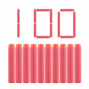 100pcs For Nerf Bullets EVA Soft Hollow Hole Head 7.2cm Refill Bullet Darts for Nerf Toy Gun Accessories for Nerf Blasters