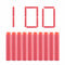 100pcs For Nerf Bullets EVA Soft Hollow Hole Head 7.2cm Refill Bullet Darts for Nerf Toy Gun Accessories for Nerf Blasters