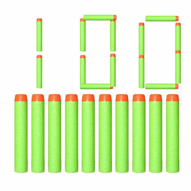 100pcs For Nerf Bullets EVA Soft Hollow Hole Head 7.2cm Refill Bullet Darts for Nerf Toy Gun Accessories for Nerf Blasters