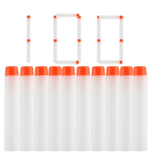 100pcs For Nerf Bullets EVA Soft Hollow Hole Head 7.2cm Refill Bullet Darts for Nerf Toy Gun Accessories for Nerf Blasters