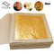 TTLIFE 10 Pcs 24K Gold Leaf Sheets for Art Crafts Design Gilding Framing Scrap Premium Golden Edible Gold Leaf Sheets Gold Foil