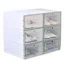 Thickened Flip Shoes Transparent Drawer Case Plastic Shoe Boxes Stackable Box storage box shoe storage organizer HFing