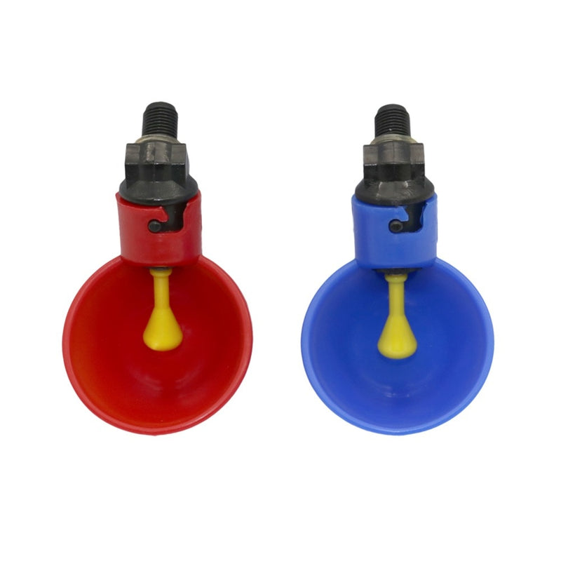 4 PCS Automatic Quail Drinker Chicken Waterer Bowl With Yellow Nipple Farm poultry drinking water system