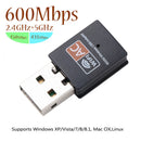 Hot USB WiFi Adapter 2.4GHz 5GHz 600Mbps WiFi Antenna Dual Band 802.11b/n/g/ac Mini Wireless Computer Network Card Receiver