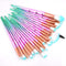 FLD 20Pcs Professional Eyelash Makeup Brushes Set Eye Shadow Brush Eyebrow Brush Foundation Mascara Brushes Cosmetic Tools Kits