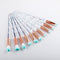 FLD 20Pcs Professional Eyelash Makeup Brushes Set Eye Shadow Brush Eyebrow Brush Foundation Mascara Brushes Cosmetic Tools Kits