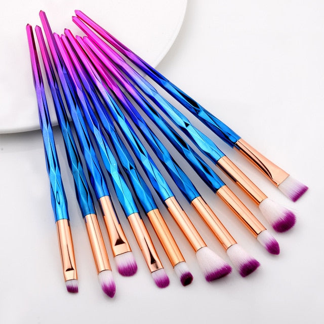 FLD 20Pcs Professional Eyelash Makeup Brushes Set Eye Shadow Brush Eyebrow Brush Foundation Mascara Brushes Cosmetic Tools Kits