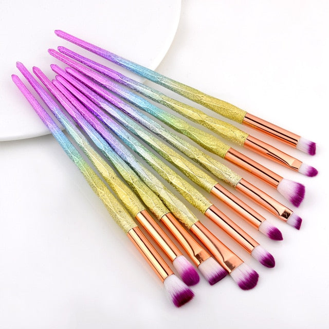 FLD 20Pcs Professional Eyelash Makeup Brushes Set Eye Shadow Brush Eyebrow Brush Foundation Mascara Brushes Cosmetic Tools Kits