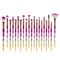 20Pcs Diamond Makeup Brushes Set Beauty Make Up Brush Tool Cosmetic Powder Foundation Blending Eye Shadow Eyebrow Eyelash Brush