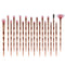20Pcs Diamond Makeup Brushes Set Beauty Make Up Brush Tool Cosmetic Powder Foundation Blending Eye Shadow Eyebrow Eyelash Brush