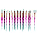 20Pcs Diamond Makeup Brushes Set Beauty Make Up Brush Tool Cosmetic Powder Foundation Blending Eye Shadow Eyebrow Eyelash Brush