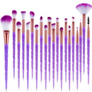 20Pcs Diamond Makeup Brushes Set Beauty Make Up Brush Tool Cosmetic Powder Foundation Blending Eye Shadow Eyebrow Eyelash Brush