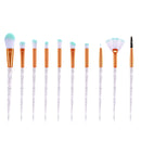 20Pcs Diamond Makeup Brushes Set Beauty Make Up Brush Tool Cosmetic Powder Foundation Blending Eye Shadow Eyebrow Eyelash Brush