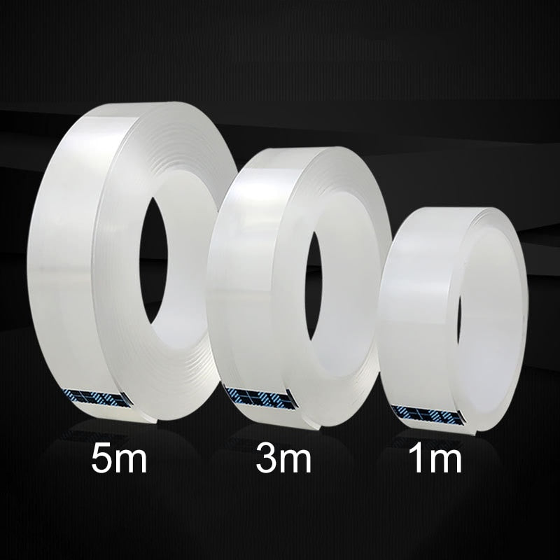 1/3/5/10M 1MM Nano Magic Tape Double Sided Tape Transparent No Trace Acrylic Waterproof Adhesive Tape Cleanable Free Shipping