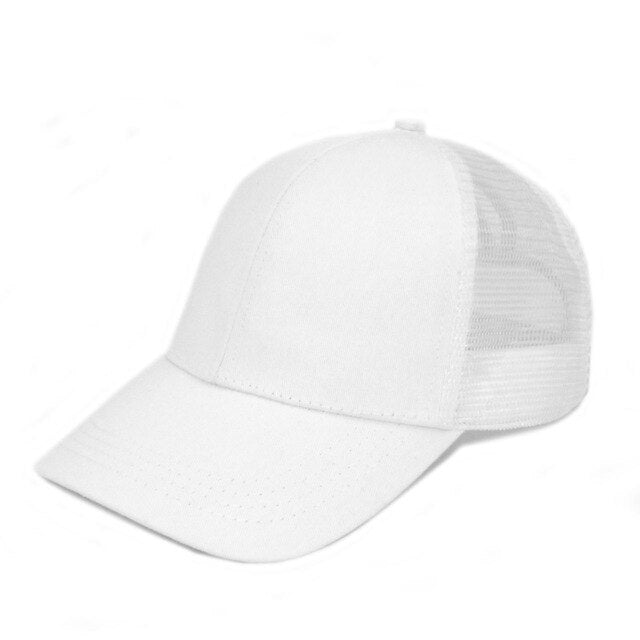 Ponytail Baseball Cap Women Messy Bun Baseball Hat Snapback Camouflage Mesh Cap Spring and Summer Camo Outdoor Hat30