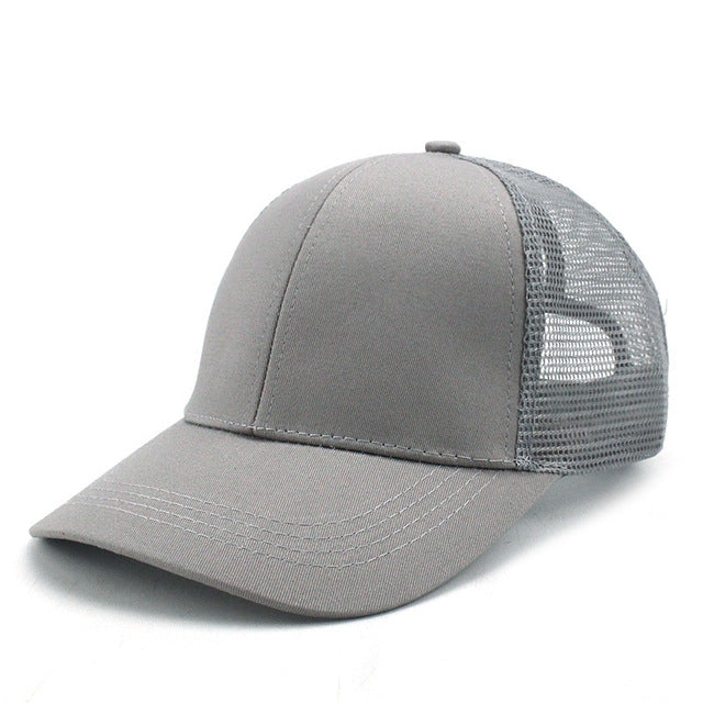 Ponytail Baseball Cap Women Messy Bun Baseball Hat Snapback Camouflage Mesh Cap Spring and Summer Camo Outdoor Hat30