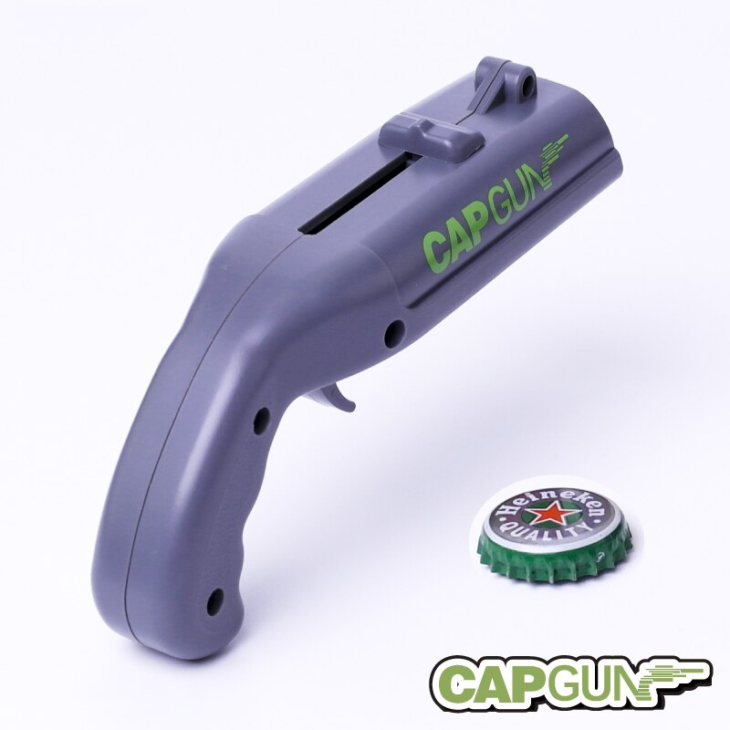 Original Glasses Bottle Caps Opener Launcher Flying Cap jar Beer Opener Gun Shape Funny Drink Opening Shooter Bar Drinking Tools