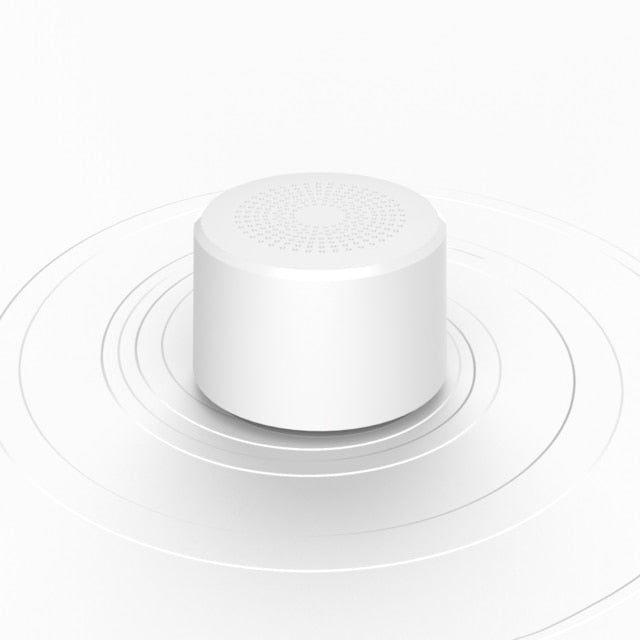 2019 Round Portable Mini Wireless Bluetooth Speaker Subwoofer Smart Voice Control Portable Bluetooth Speaker 5.0