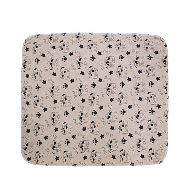 Dog Pad Three-layer Waterproof PVC Diapers Blanket Cute Pattern Water Absorption Pet Cat Urine Mat Reusable Pee Mattress Cushion
