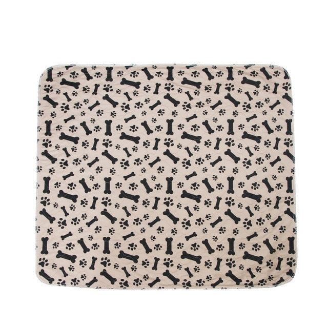 Dog Pad Three-layer Waterproof PVC Diapers Blanket Cute Pattern Water Absorption Pet Cat Urine Mat Reusable Pee Mattress Cushion