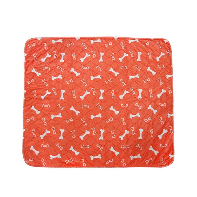 Dog Pad Three-layer Waterproof PVC Diapers Blanket Cute Pattern Water Absorption Pet Cat Urine Mat Reusable Pee Mattress Cushion