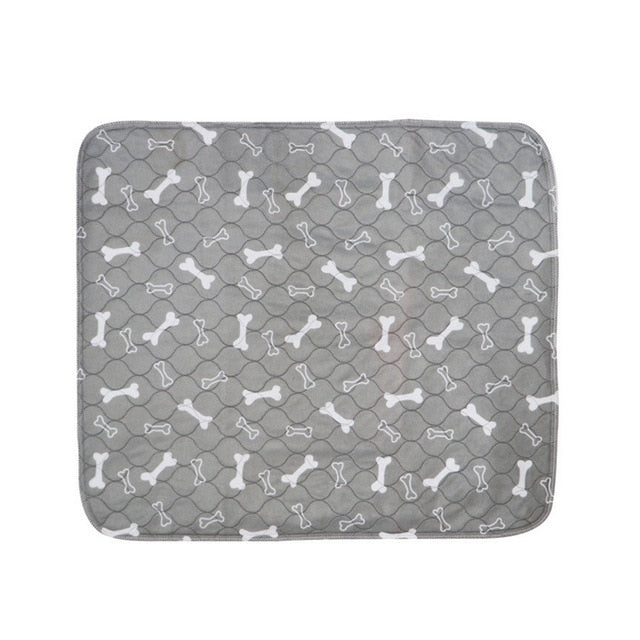 Dog Pad Three-layer Waterproof PVC Diapers Blanket Cute Pattern Water Absorption Pet Cat Urine Mat Reusable Pee Mattress Cushion
