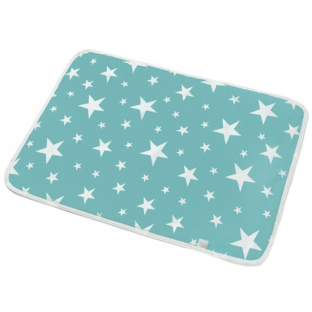 Dog Pad Three-layer Waterproof PVC Diapers Blanket Cute Pattern Water Absorption Pet Cat Urine Mat Reusable Pee Mattress Cushion