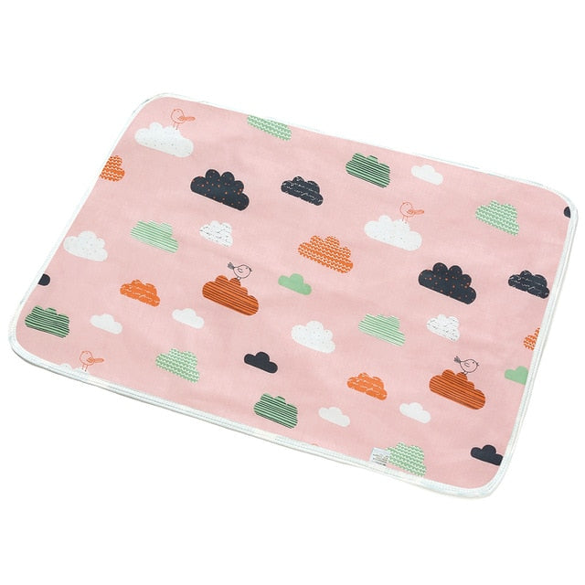 Dog Pad Three-layer Waterproof PVC Diapers Blanket Cute Pattern Water Absorption Pet Cat Urine Mat Reusable Pee Mattress Cushion