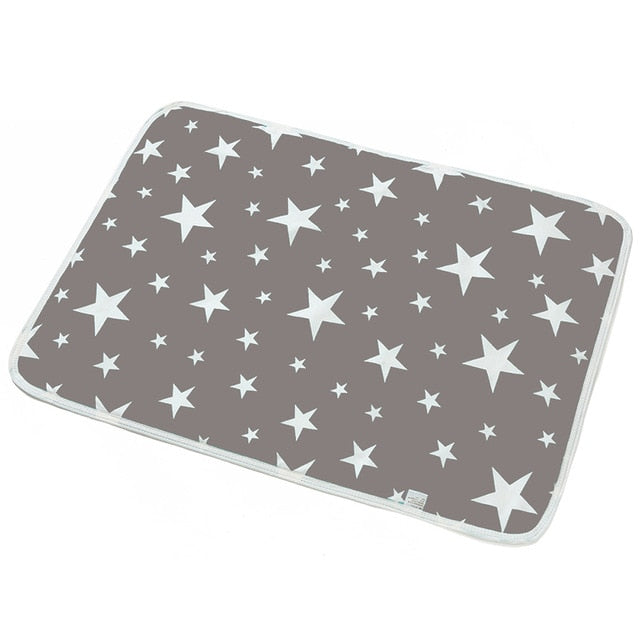 Dog Pad Three-layer Waterproof PVC Diapers Blanket Cute Pattern Water Absorption Pet Cat Urine Mat Reusable Pee Mattress Cushion